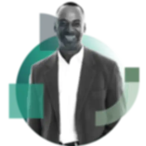 Smiling African man in a suit